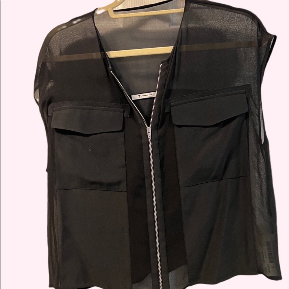 Alexander Wang Sheer Zip Top